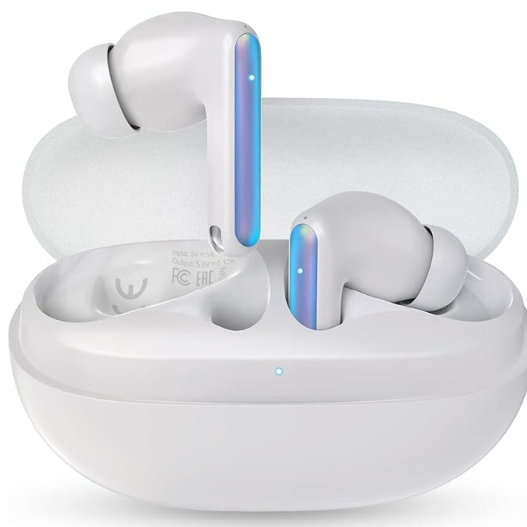 Audífonos Bluetooth TECNO SONIC cancelación ruido, 22 horas de batería.BLANCOS