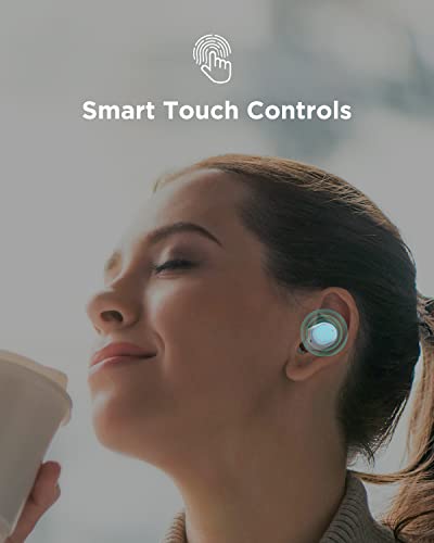 Audífonos Inalámbricos Bluetooth 5.3 HTC Wireless Earbuds con micrófono Incorporado Control Táctil con Graves Profundos para Llamadas, Oficina, Deporte (Rosa)