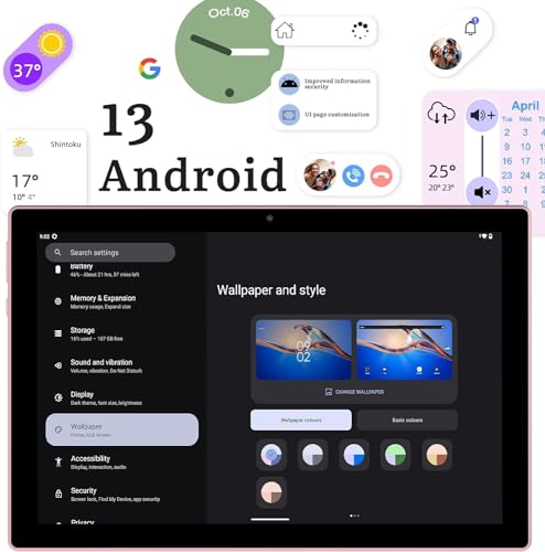 Tablet Android 13 con teclado 8GB de RAM+128 GB de ROM