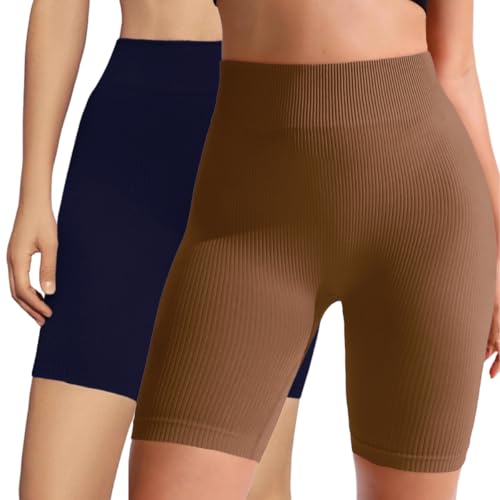 Set De 2 Short Biker Mujer Shores Deportivos Dama Chort Gym