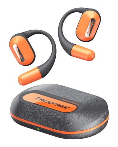 Audífonos Bluetooth 5.3, TRUEFREE O2 Open-Ear Conducción de Aire, Llamadas claras de 4 mics, Impermeable IPX5, Bajo mejorados. 22 Horas