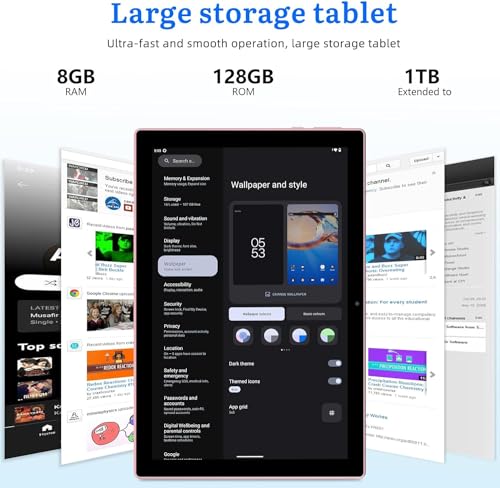 Tablet Android 13 con teclado 8GB de RAM+128 GB de ROM