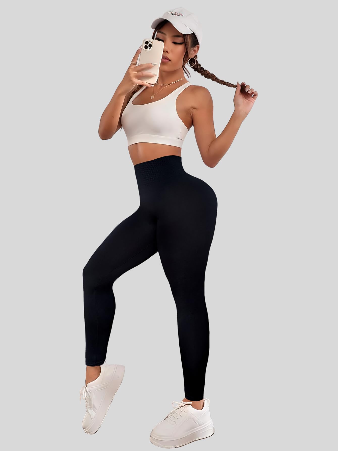 Pack de 4 Piezas Leggings térmicos para Mujer Pantalones Deportivos atléticos de Yoga Entrenamiento mallones