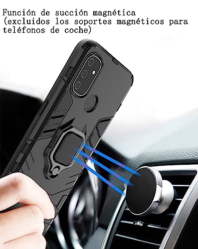 Funda Xiaomi Poco F5 Pro Case y Redmi K60 Pro Case Uso Rudo, con 2 Unidades Mica Protector de Pantalla de Vidrio Templado, para Xiaomi Poco F5 Pro Funda (Negro)