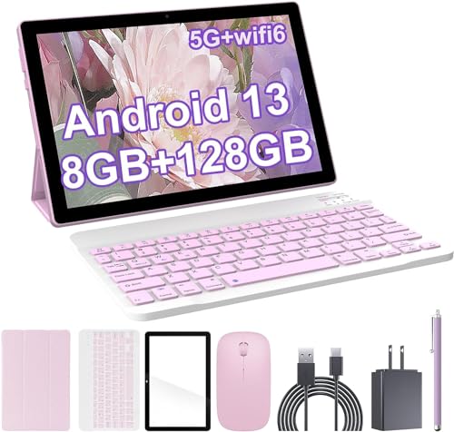 Tablet Android 13 con teclado 8GB de RAM+128 GB de ROM