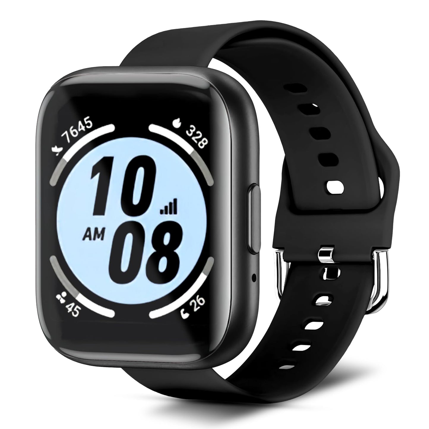 Smartwatch Folteitei IP67 ,Pantalla Táctil 1.55" ,Monitor de Frecuencia Cardíaca Modos Deportivos Notificaciones Inteligentes Batería de Larga Duración Compatible con iOS y Android