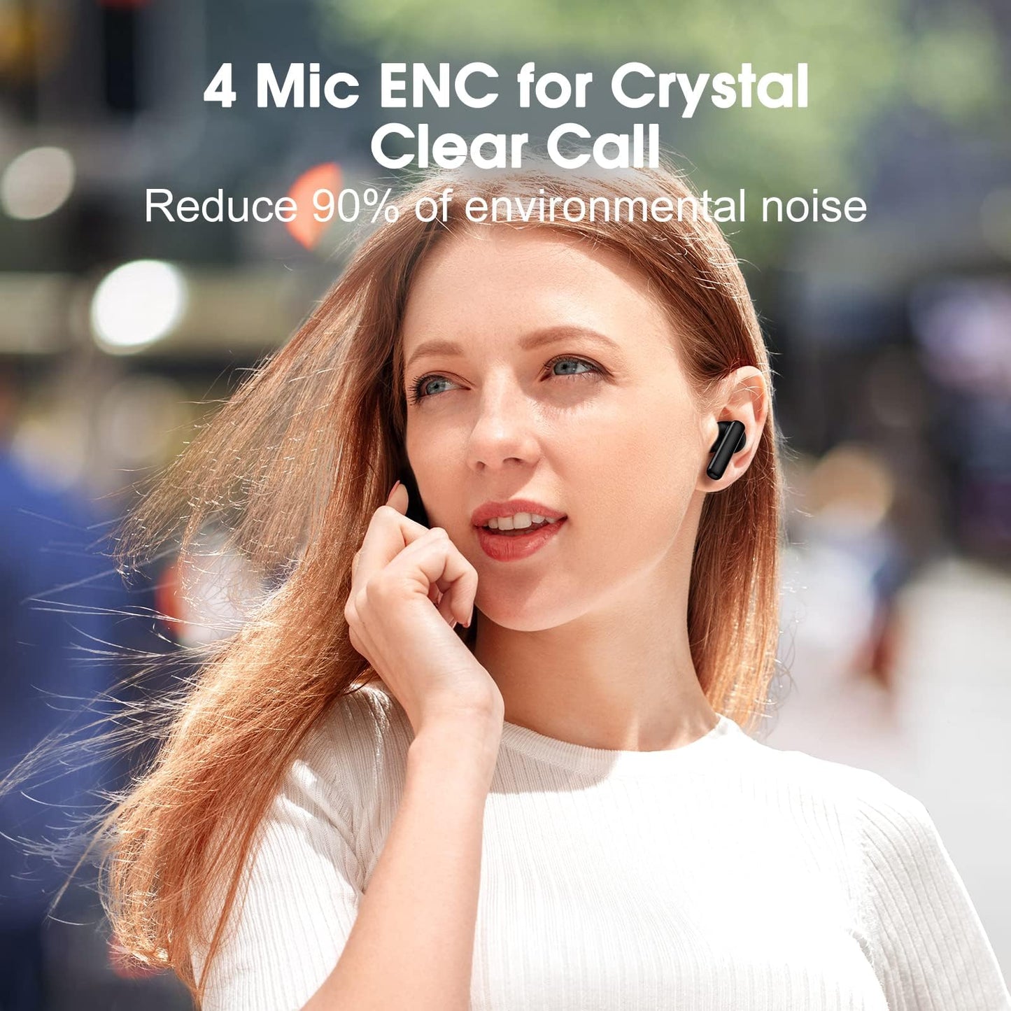Audífonos Inalámbricos, Cancelación de Ruido Activa QCY T13 ANC. Bluetooth 5.3 con 4 Micrófonos, 30 Horas de Reproducción.