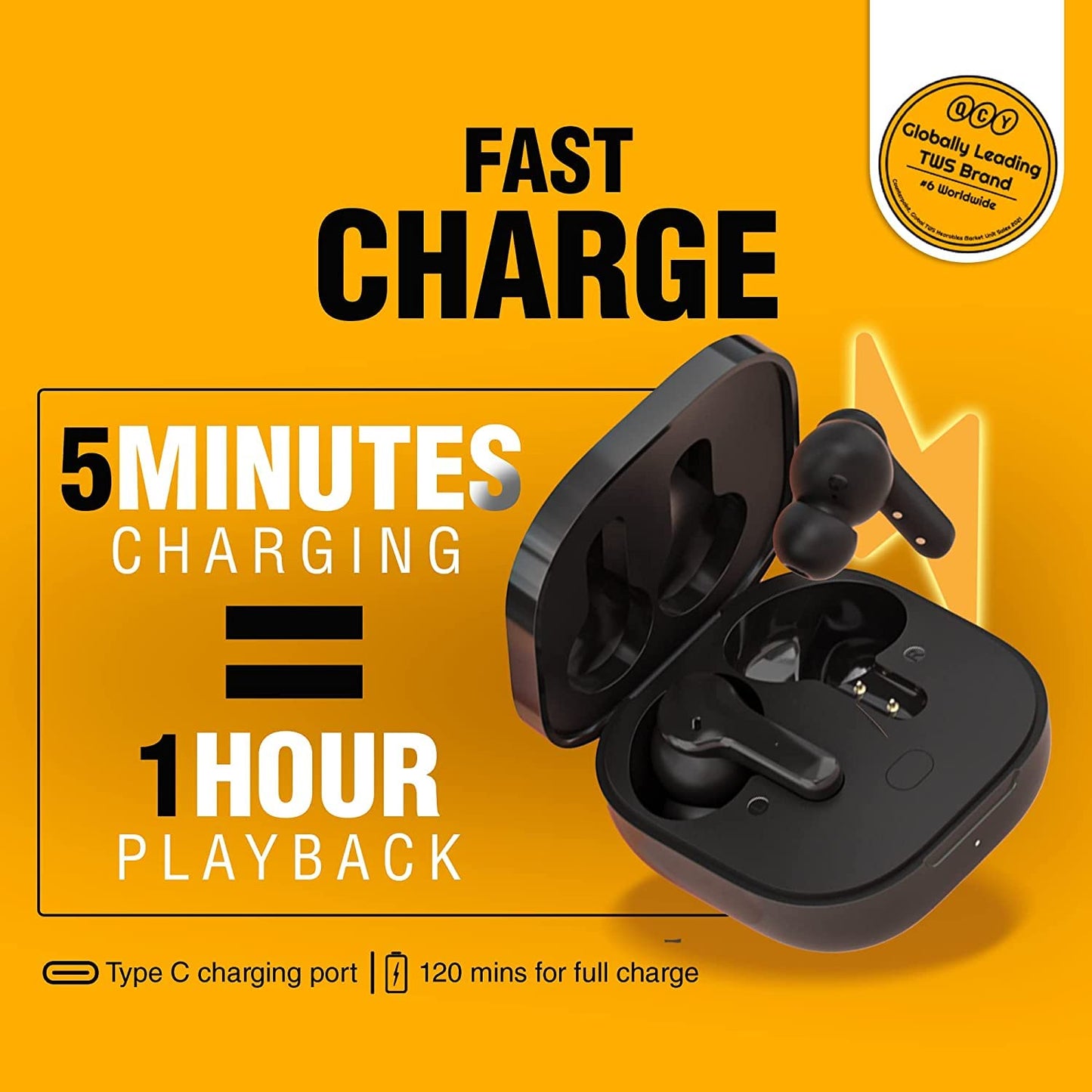 Audífonos Inalámbricos Bluetooth 5.1 QCY T13.. 40 Horas de Reproducción