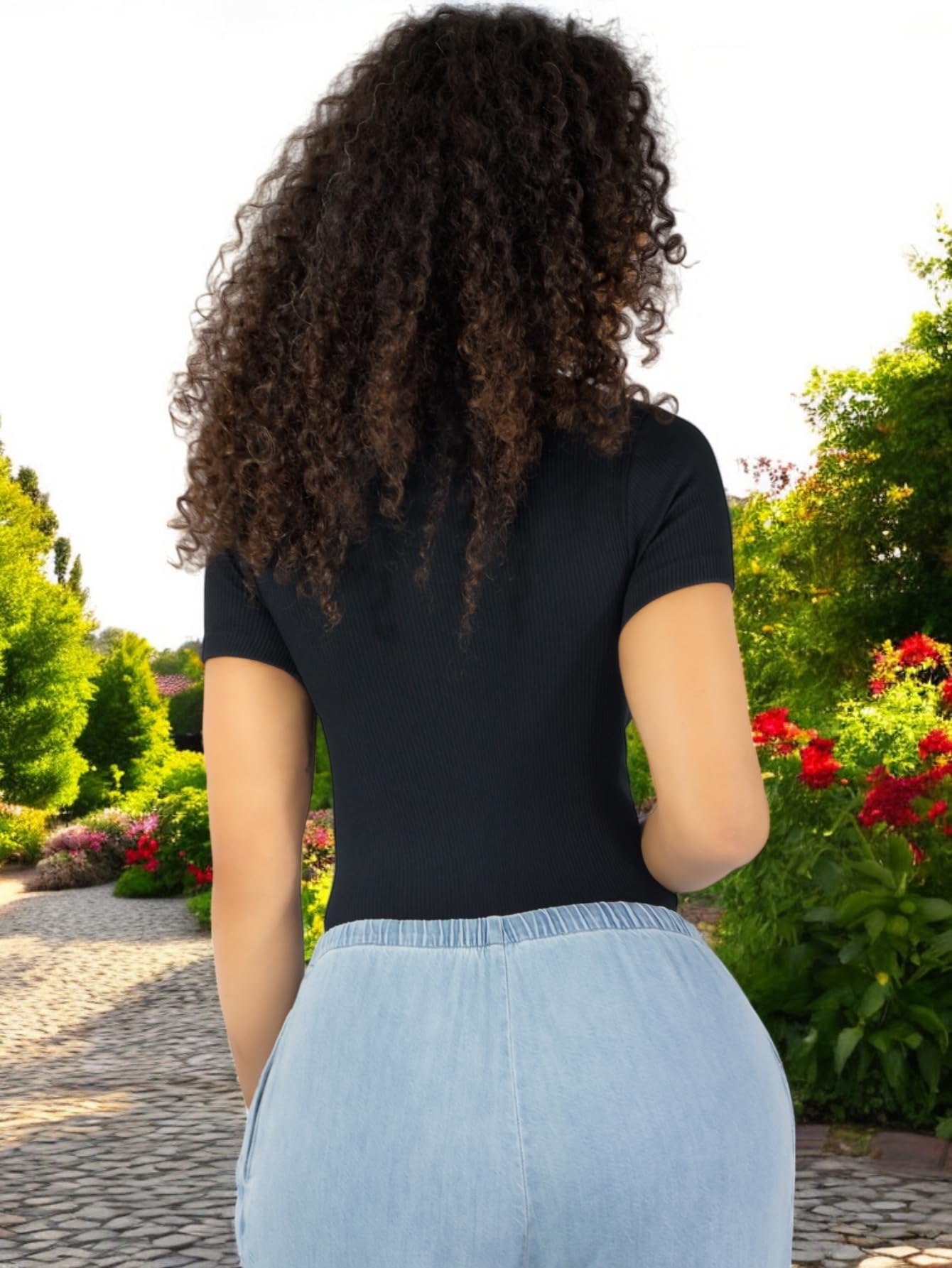 Set 2 Player Mujer Texturizada Casual Stretch Blusa Dama Top