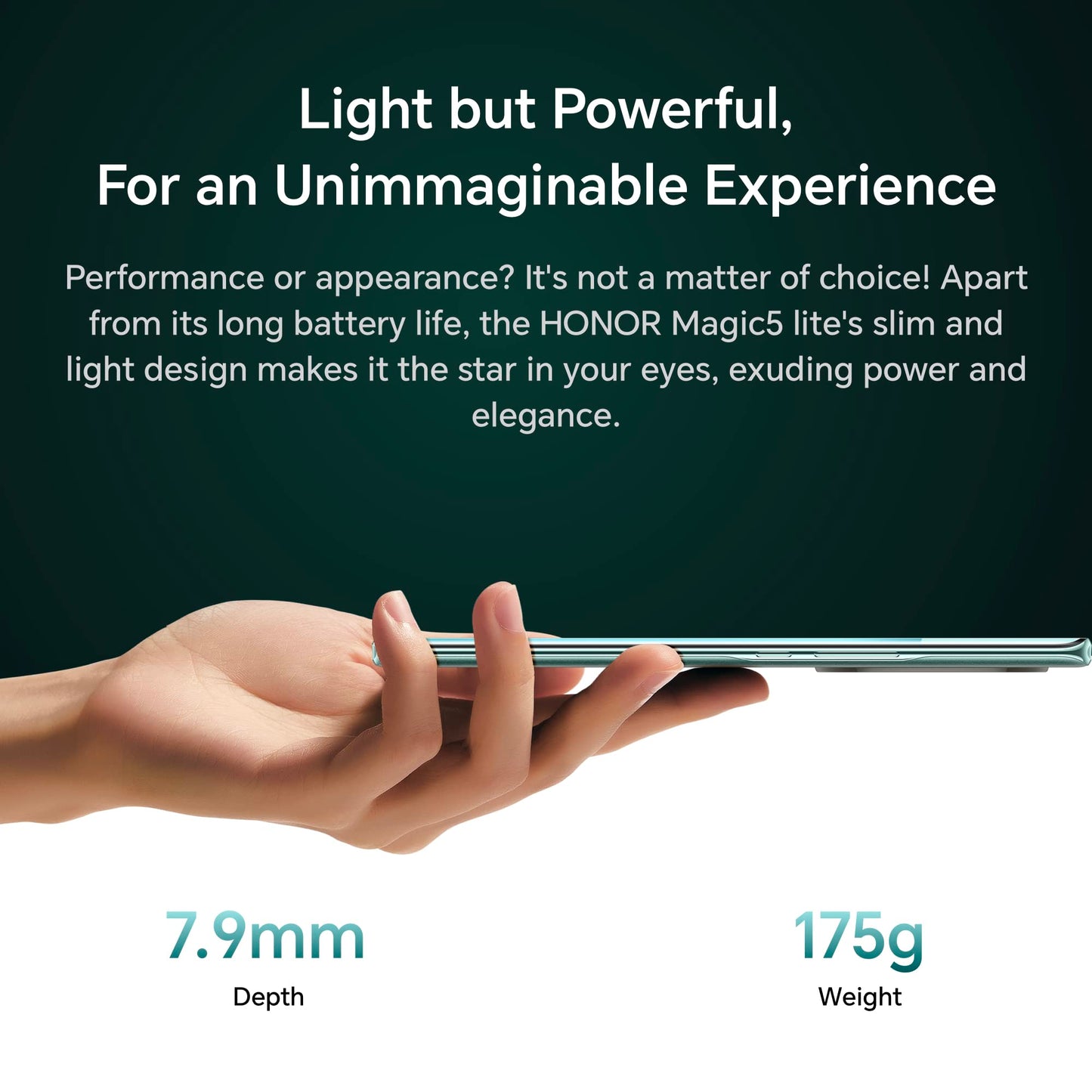 Honor Magic 5 Lite Dual-Sim 256Gb ROM + 8Gb RAM 5G Esmeralda.