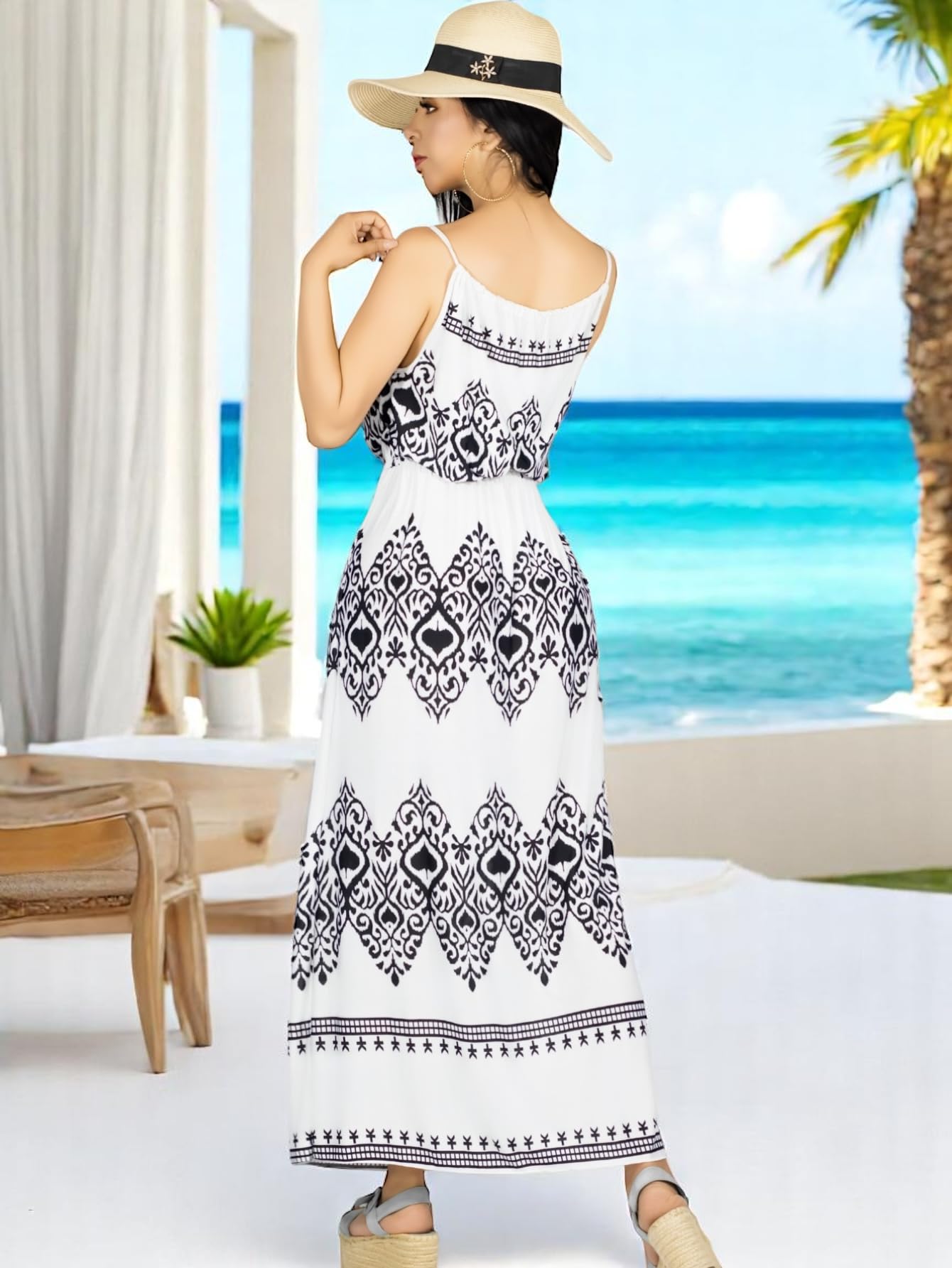 Vestido Largo Casual Mujer Maxi DRES Cómodo Estilo Moderno