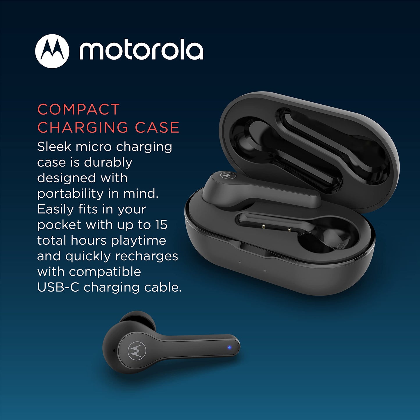 Auriculares Bluetooth Inalámbricos Motorola Moto Buds 085 con Micrófono, Conexión Dual, IPX5