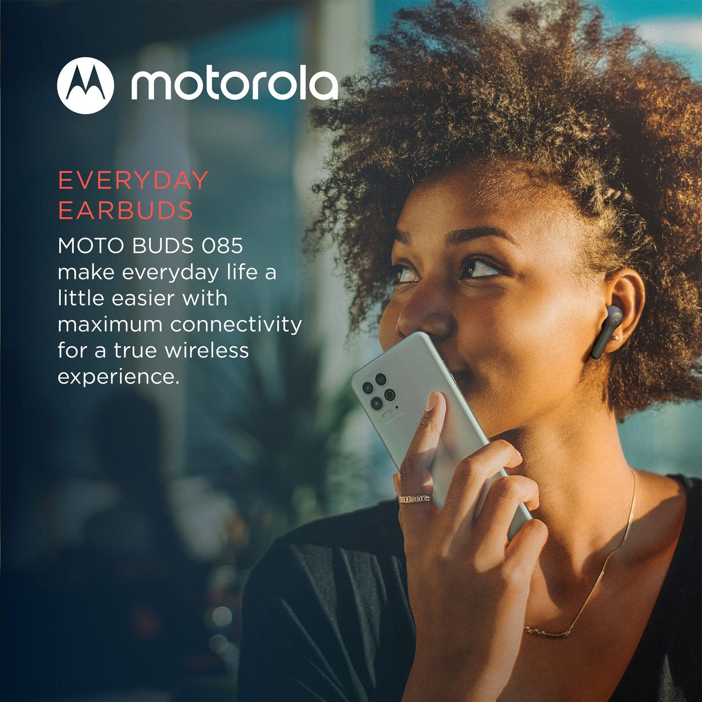 Auriculares Bluetooth Inalámbricos Motorola Moto Buds 085 con Micrófono, Conexión Dual, IPX5