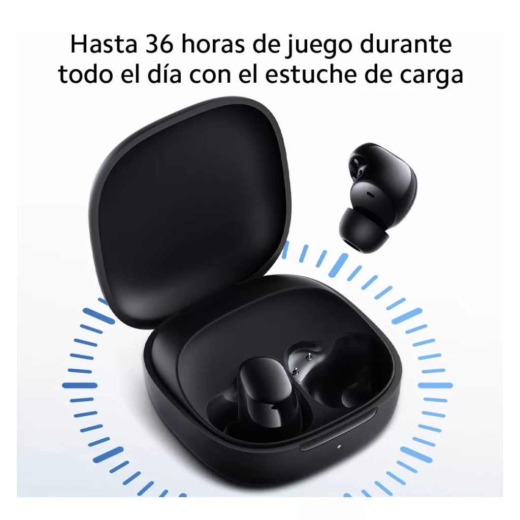 Audífonos Xiaomi redmi buds 6 play bluetooth. 36 horas de autonomía, largo alcance. Color: Negro.