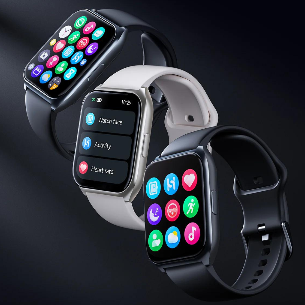 Smartwatch Filwans GTS Mini Plata Pantalla 1.85'' HD, Llamadas Bluetooth, Salud y Fitness, Batería de Larga Duración, IP68