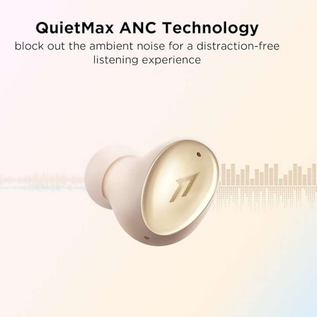 Audífonos Bluetooth 1More Color Buds 2 Cancelación Ruido.18h. Dorados