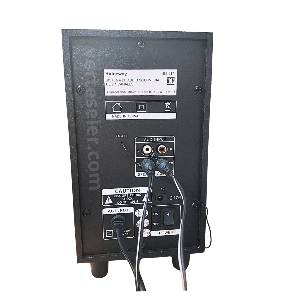 Sistema de Audio Multicanal Ridgeway BS2171 – Sonido Potente y Conectividad Total