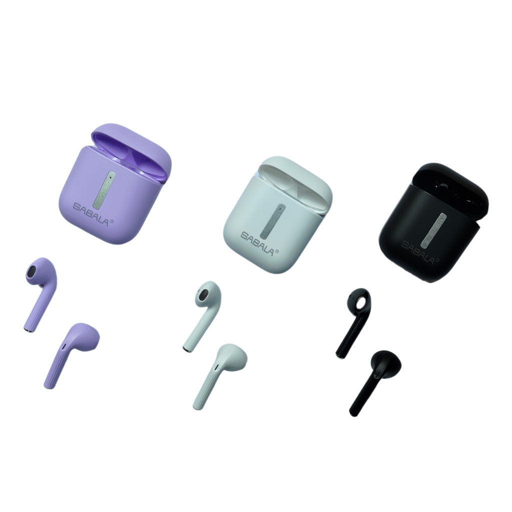 Audífonos Bluetooth 5.3 SABALA ST-58, música, llamadas, batería 4 horas.(3 PIEZAS)
