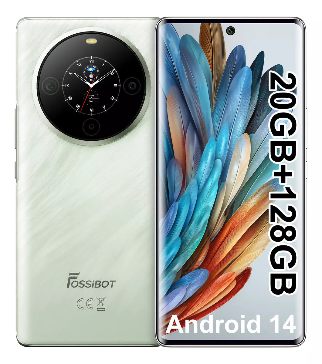 Fossibot S3 Pro 20GB RAM + 128GB ROM Pantalla AMOLED Curva 6.67” Cámara 64MP 4G LTE + NFC Android 14