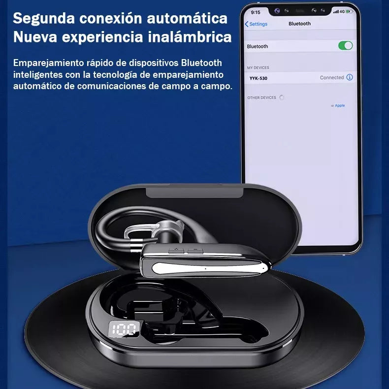Auricular Gamer In-ear Inalámbrico con Luz LED, Cancelación de Ruido y Bluetooth 5.1