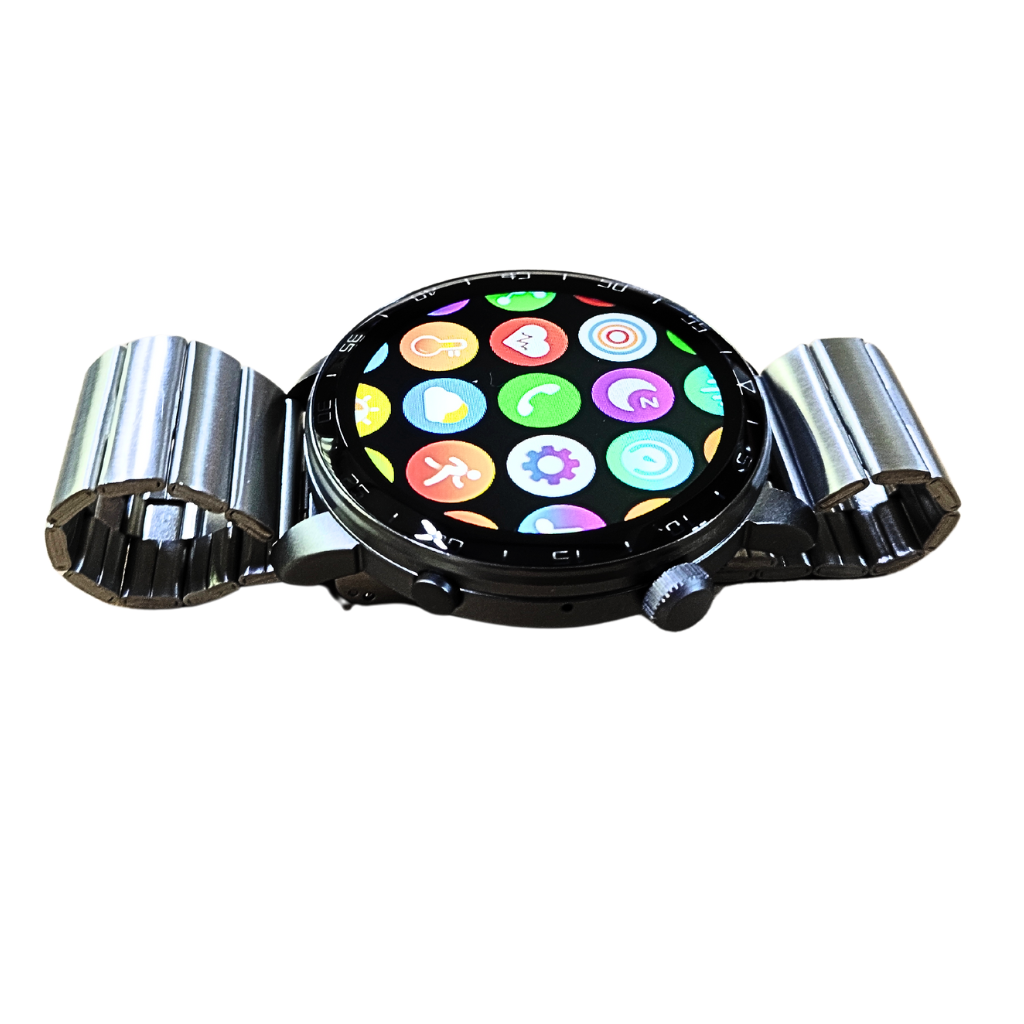Smartwatch Clásico con correa de Metal BS X3pro llamadas, mensajes, deportes, salud y notificaciones.