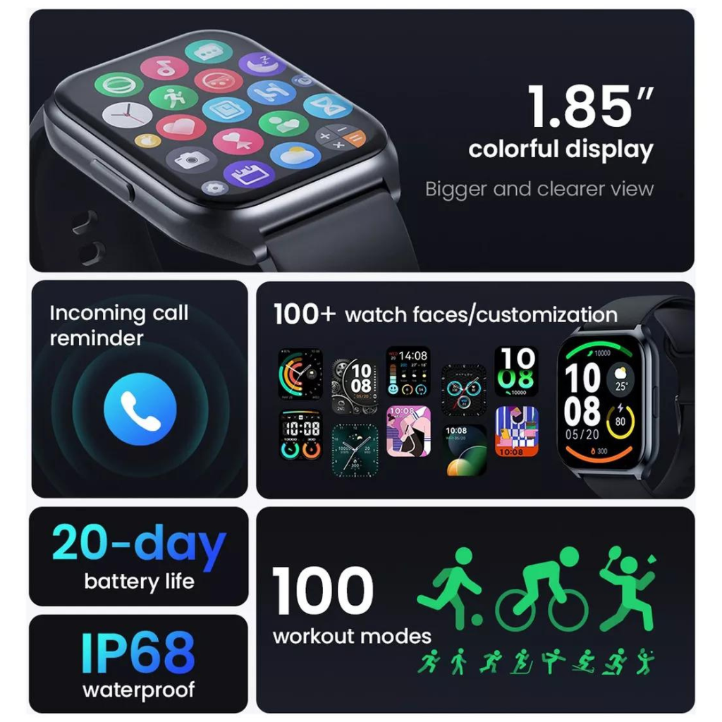 SmartWatch Haylou Watch 2 Pro 1.85" Pantalla, Ipx68,larga duración