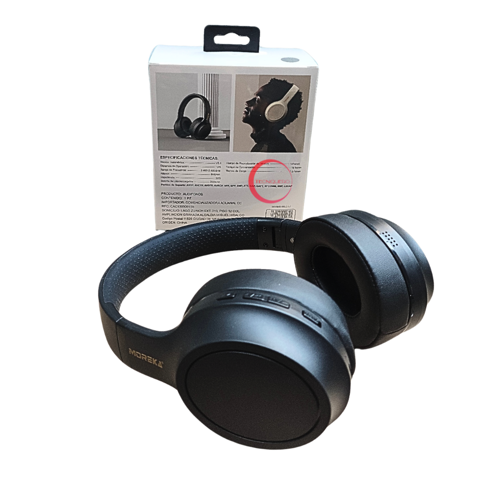 Audífonos Diadema Bluetooth 5.4 Moreka 19 Horas