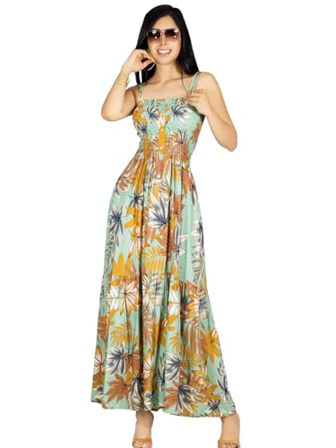 Vestido Maxi Casual Mujer Largo Cómodo de Tirantes