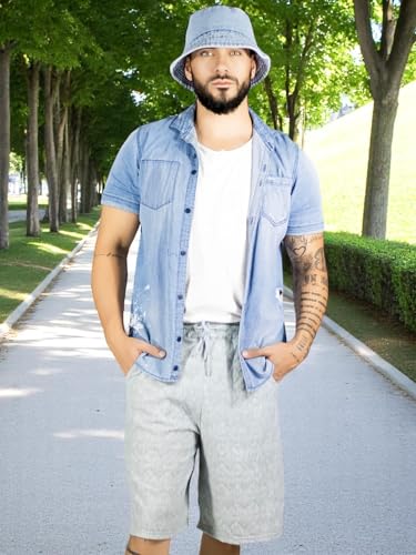 Short Hombre Casual Cintura Ajustable Detalles Texturizados Diseño Moderno