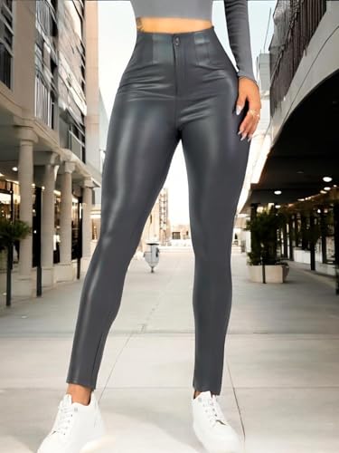 Leggings Faja Alta Grueso Leggins Reduce Abdomen Vientre Cintura Legins Mallon de Mujer Mallas Elegantes Malones de Talle Extra Alto