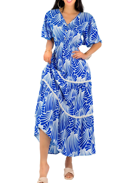 Vestido Largo Casual Mujer Fresco Cómodo Primavera Verano