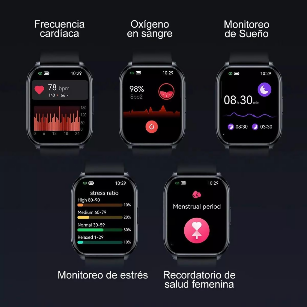 Haylou Smart Watch 2 Pro 1.85" Gran Pantalla, Con Llamadas, Ipx68 Para Android Y los, Bluetooth 5.0, Caratulas Personalizadas, Ls02 Pro, Azul Oscuro