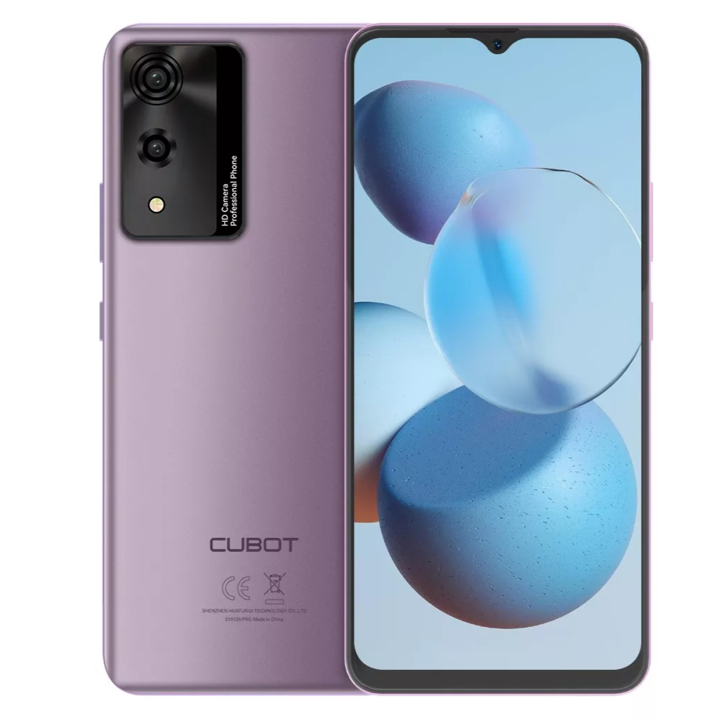 Cubot A10 Dual SIM 128GB 4GB RAM con Smartwatch llamadas y audífonos LILA.