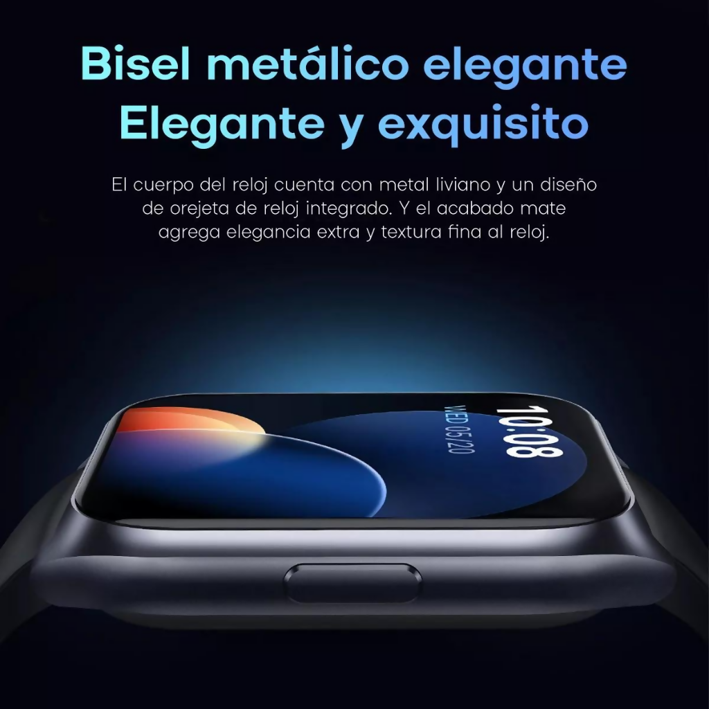 Haylou Smart Watch 2 Pro 1.85" Gran Pantalla, Con Llamadas, Ipx68 Para Android Y los, Bluetooth 5.0, Caratulas Personalizadas, Ls02 Pro, Azul Oscuro