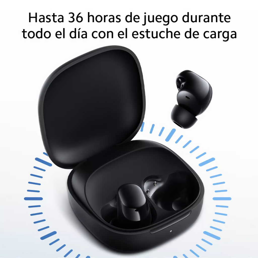 Audífonos Xiaomi redmi buds 6 play bluetooth. + Smartwatch Filwans GTS MINI AZUL.