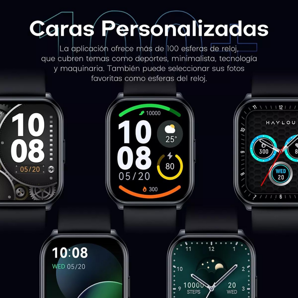 Haylou Smart Watch 2 Pro 1.85" Gran Pantalla, Con Llamadas, Ipx68 Para Android Y los, Bluetooth 5.0, Caratulas Personalizadas, Ls02 Pro, Azul Oscuro