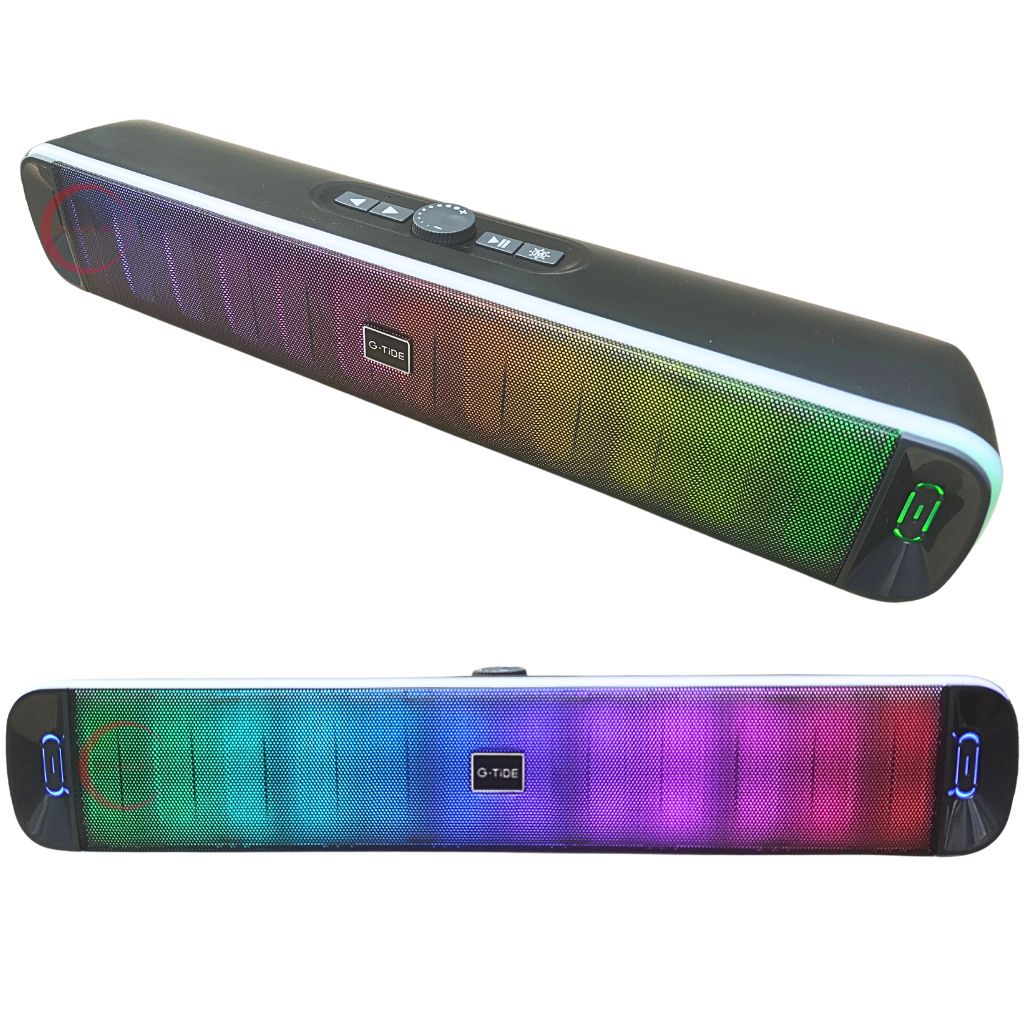 Bocina Bluetooth G-Tide SH30 con Luces LED, 16W de Potencia, 4 Horas de Reproducción y Sonido Envolvente