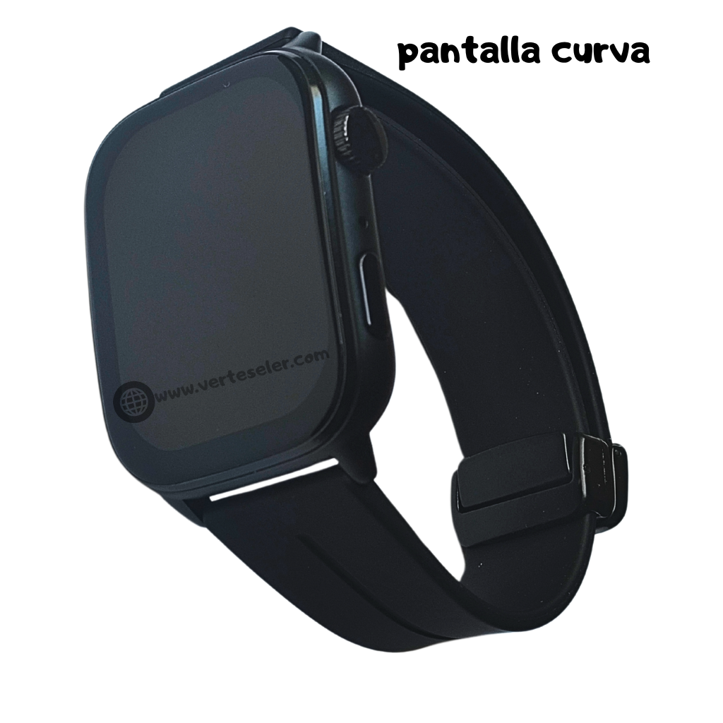 Reloj inteligente G-tide S6 pro smartwatch, pantalla curva amoled, con 3 correas y una pulsera regalo, llamadas, notificaciones