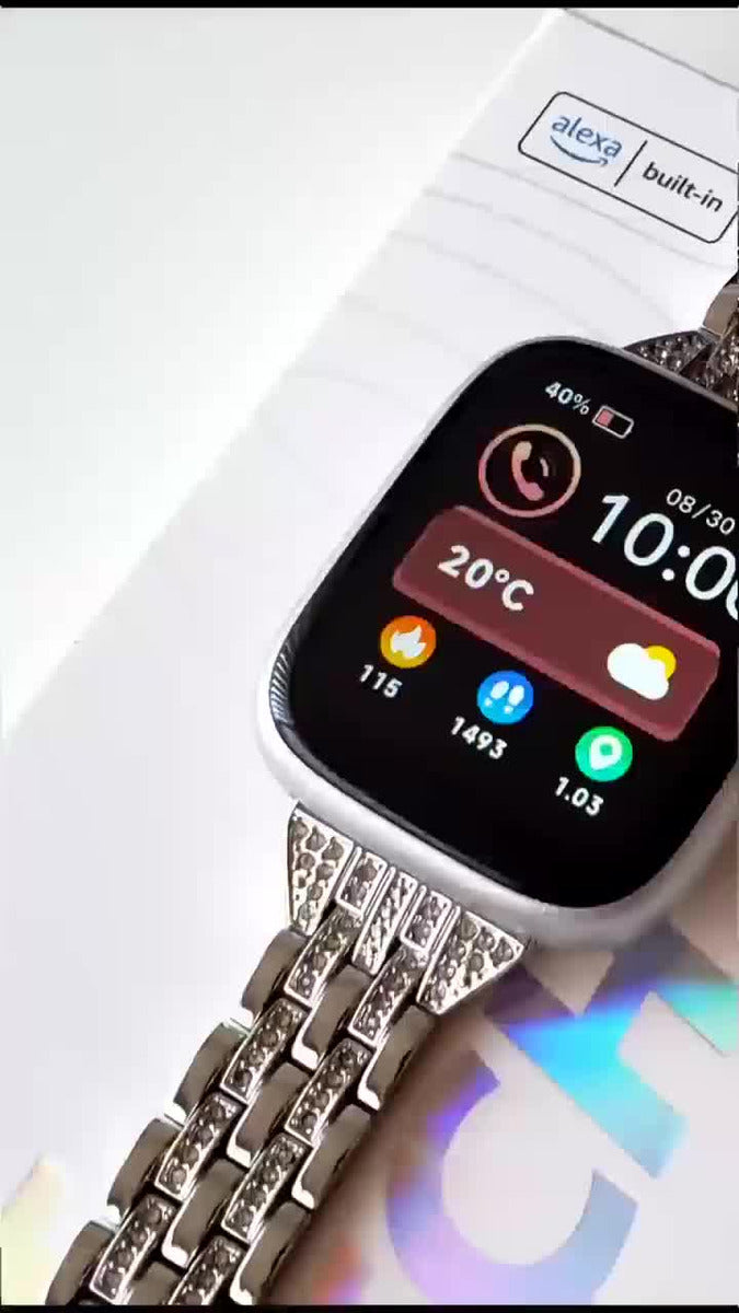 Reloj Inteligente Aitafy-S17 con Alexa, Bluetooth, Resistencia al Agua y Pantalla HD - Ideal para Mujer y Hombre