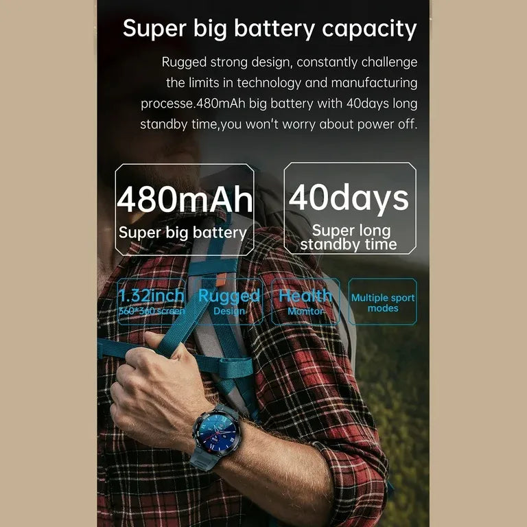 Smartwatch Deportivo K37, Notificaciones, Llamadas Bluetooth y Monitor de Salud – Potencia Total en tu Muñeca