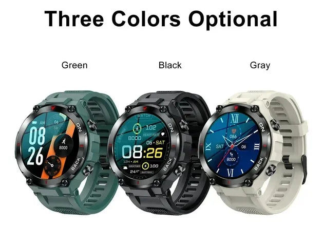 Smartwatch Deportivo K37, Notificaciones, Llamadas Bluetooth y Monitor de Salud – Potencia Total en tu Muñeca