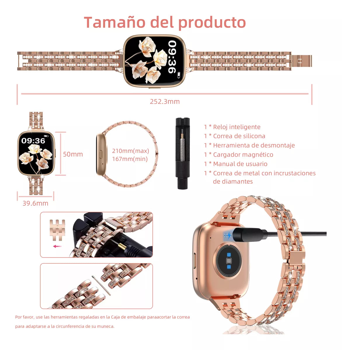 Reloj Inteligente Aitafy-S17 con Alexa, Bluetooth, Resistencia al Agua y Pantalla HD - Ideal para Mujer y Hombre