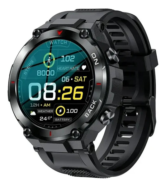 Smartwatch Deportivo K37, Notificaciones, Llamadas Bluetooth y Monitor de Salud – Potencia Total en tu Muñeca