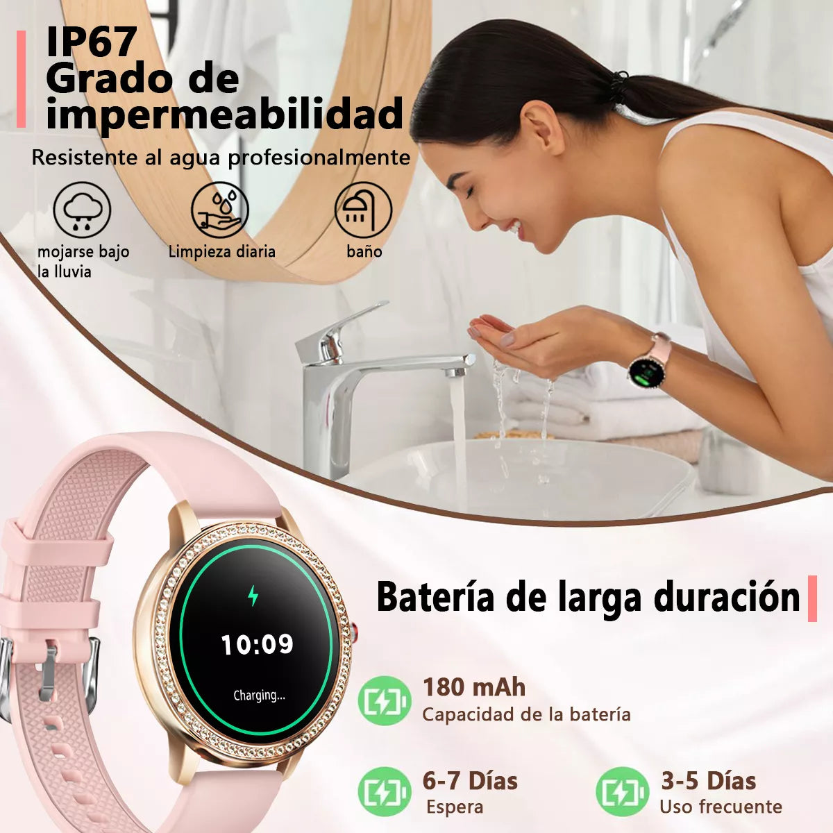 Smartwatch FUTUREM WD01 1.85" Bluetooth Llamada - Resistente al Agua IP68