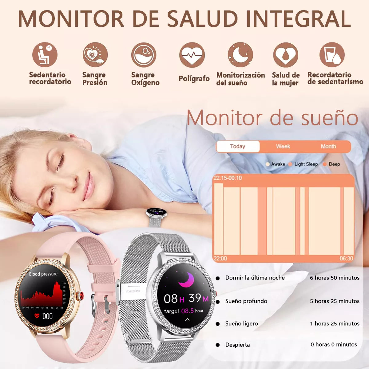 Smartwatch FUTUREM WD01 1.85" Bluetooth Llamada - Resistente al Agua IP68