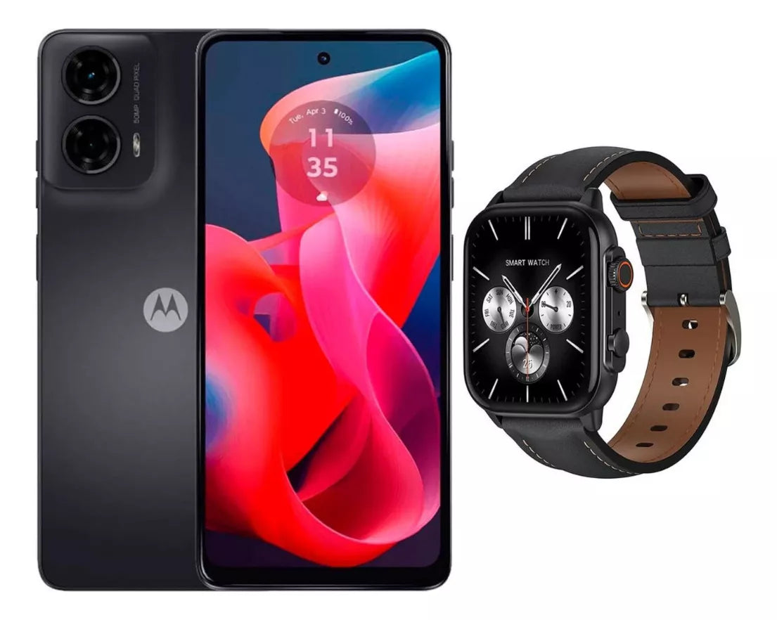 Teléfono Moto G24 Smartphone Con Smartwatch G-tide S5 Pro De Regalo