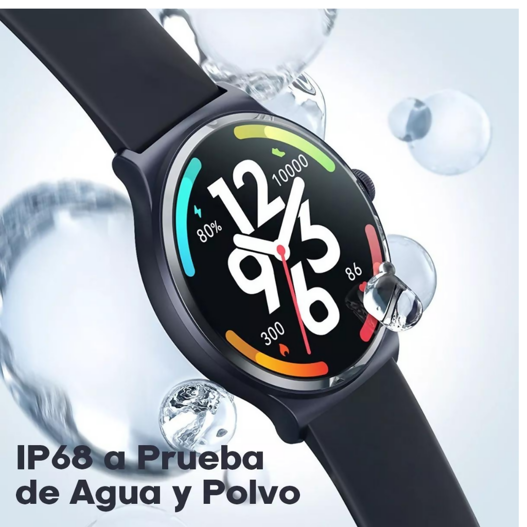 Smartwatch Haylou, Bluetooth 5.3, larga duración Batería. Azul
