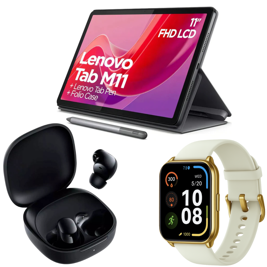 Lenovo Tab M11 Tablet 11″ 4GB RAM/128GB ROM + Filwans mini Dorada + buds 6 play