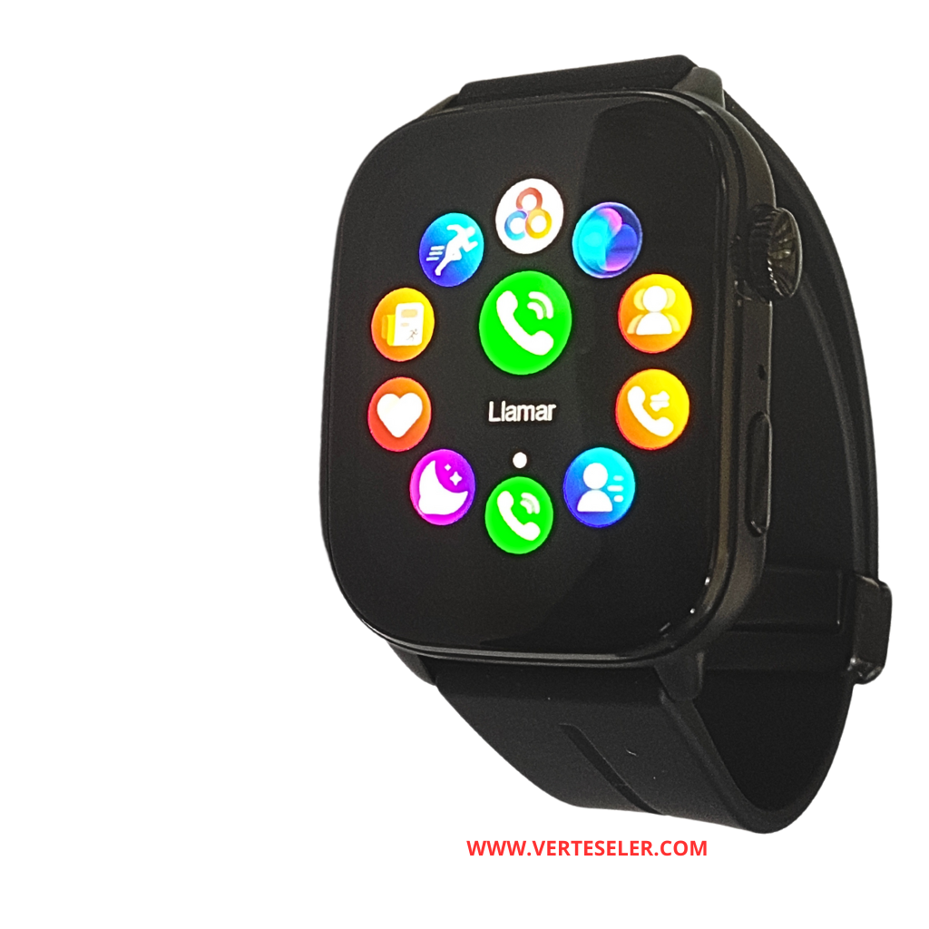 Reloj inteligente G-tide S6 pro smartwatch, pantalla curva amoled, con 3 correas y una pulsera regalo, llamadas, notificaciones